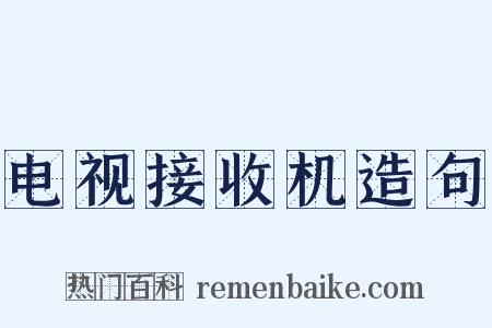 电视接收机造句是什么意思的图片